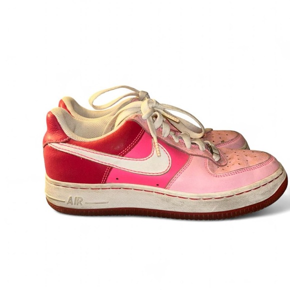 Nike Air Force 1 AF1 GS Womens Perfect Pink Red White Cloverdale 6.5 - Picture 1 of 8